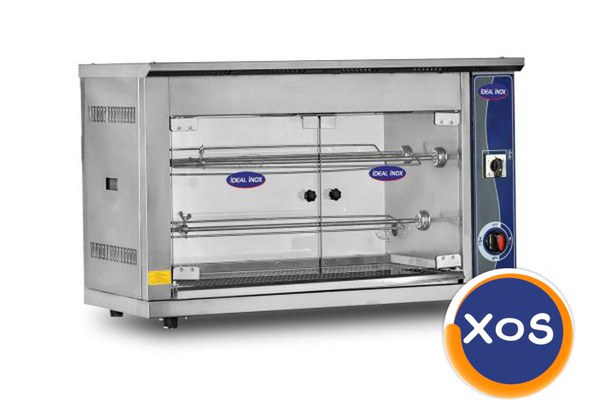 Rotisor profesional electric, IDEAL INOX, capacitate de 12 pui,