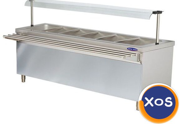 Salad bar linie autoservire, Ideal Inox, 6 GN 1/ 1