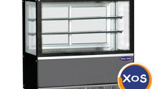 Vitrina calda expunere, Ideal Inox,1000x700x1300