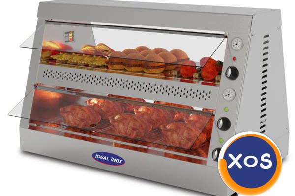 Vitrina fast food prezentare pui, aripioare, crispy, 1160x660x760