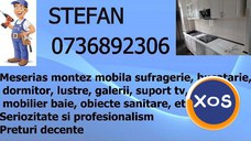 montez mobila Iasi/ montez mobilier baie, suport tv, lustre, galerii,