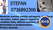 montez mobila Iasi/ montez mobilier baie, suport tv, lustre, galerii,