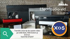 Transfer materiale video de pe casete video pe suport digital,Mures