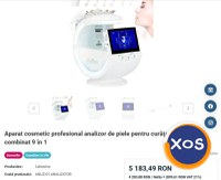 Aparat cosmetic profesional analizor de piele pentru curățare 9 în 1 - 4