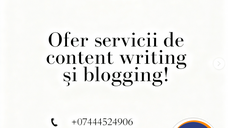 Copywriter/Content writer/ Redactare Articole/Factură