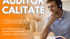 Curs online autorizat Auditor intern
