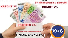 Ofertă de credit în numerar de 3%