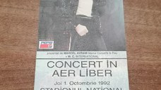 Bilet original concert Michael Jackson Bucuresti 1992