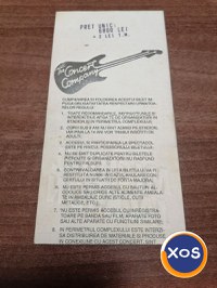 Bilet original concert Michael Jackson Bucuresti 1992 - 2