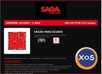 Vand 2 sau 3 bilete la Saga Festival - acces general 3 zile - 3