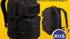 RUCSAC Militar Mil-Tec 36 litri Negru Ghiozdan Calatorie Drumetie Army