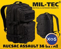 RUCSAC Militar Mil-Tec 36 litri Negru Ghiozdan Calatorie Drumetie Army - 1