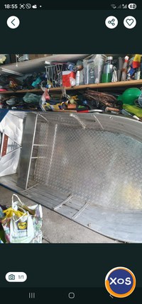 Vând barca de pescuit din aluminiu sudata 3,60m - 1